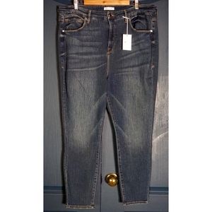 Good American Good Legs Crop Skinny Jeans New Size 22